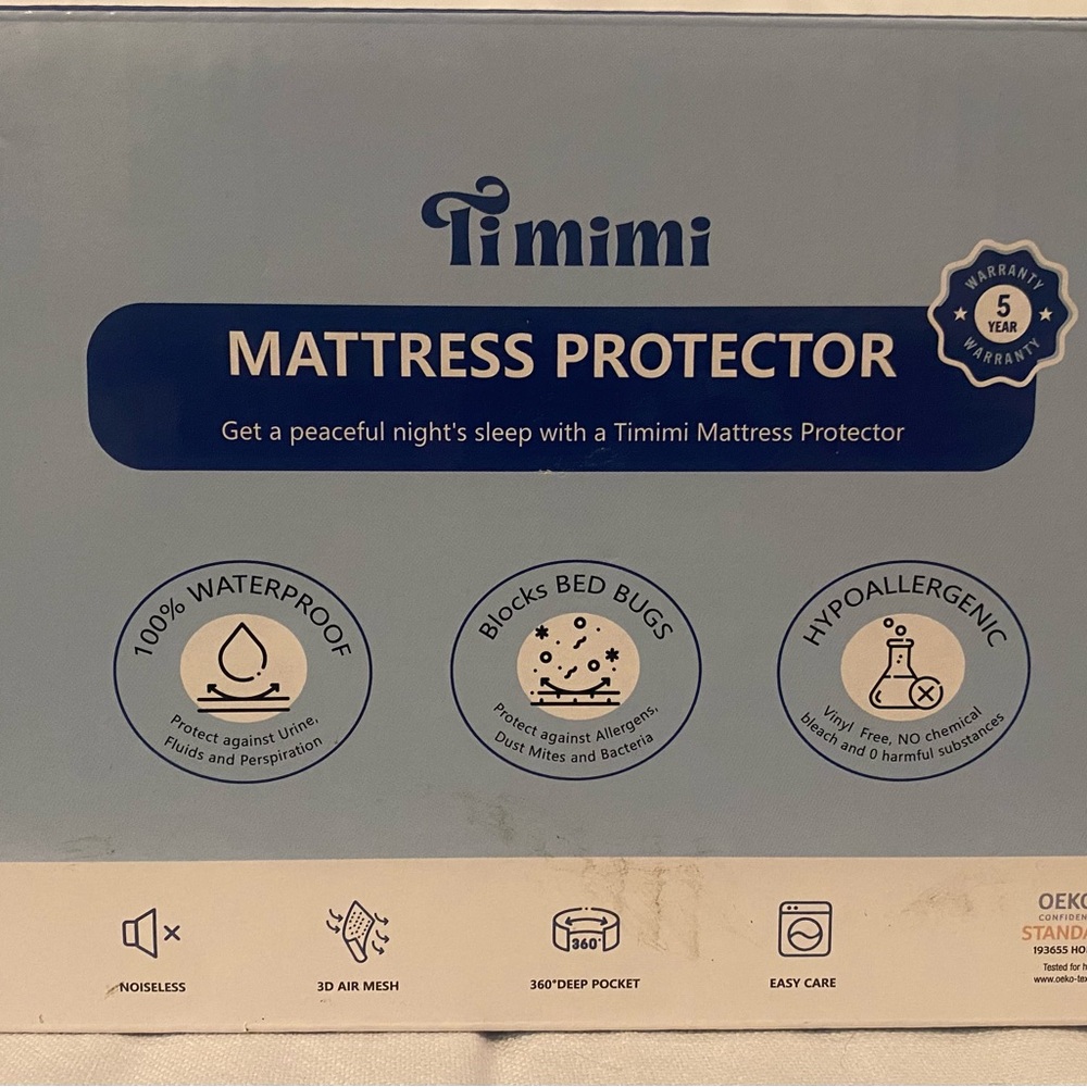 Hypoallergenic Mattress Protector - Blue